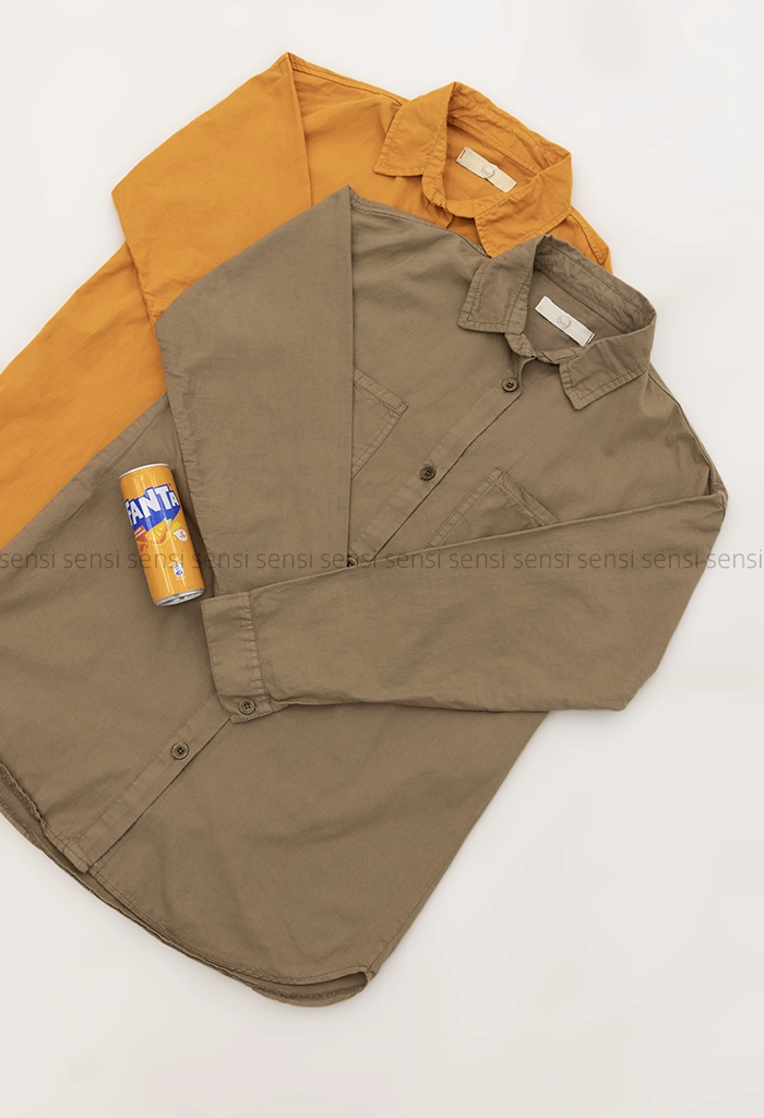 شومیز 2جیب لینن کد1005098